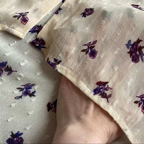 NWT Cleobella Kinsley Blouse Delicate Boho Floral Button Top Tiered Bell Sleeve - Picture 14 of 17